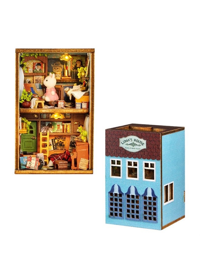 Dollhouse Miniature Diy House Kit Creative Room With Furniture For Romantic Artwork Gift (Luna' S Apartment)