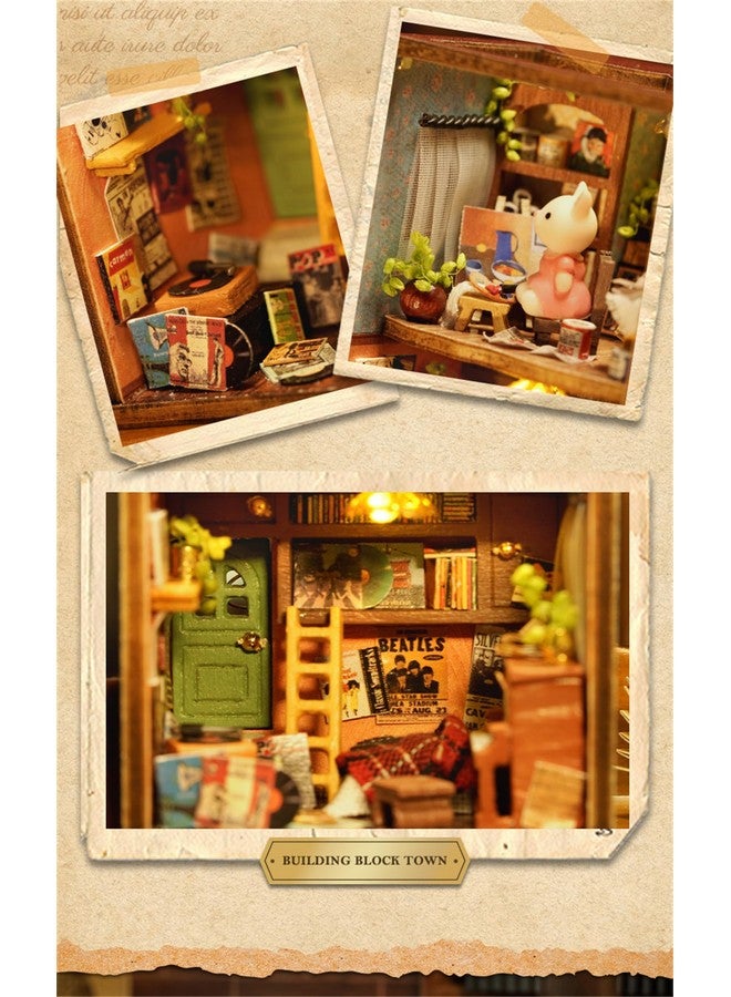 Dollhouse Miniature Diy House Kit Creative Room With Furniture For Romantic Artwork Gift (Luna' S Apartment)