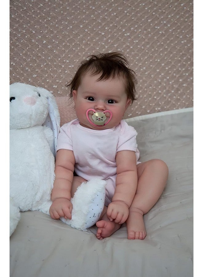 20 Inches So Truly Rooted Hair Sweet Smile Lifelike Reborn Baby Doll Crafted In Full Body Silicone Vinyl Anatomically Correct Realistic Newborn Girl Dolls Bath Toy For Girls