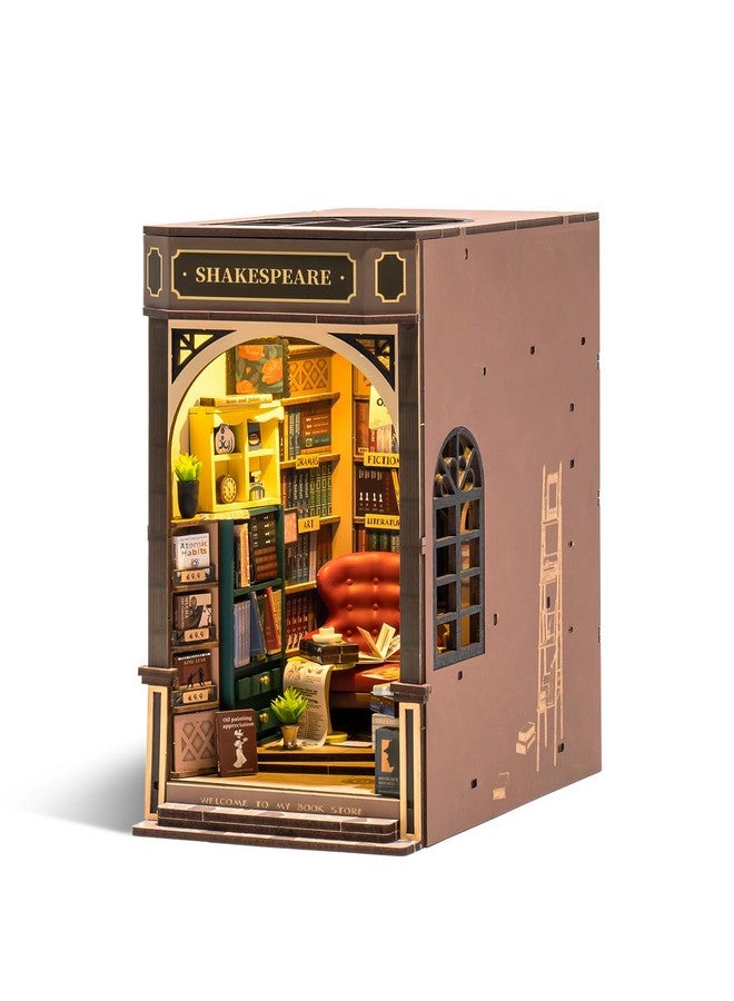 Book Nookdiy Book Nook Kits For Adults3D Wooden Puzzle Bookend Miniature Kitbookshelf Insert Decor Alleywood Craft Hobbies For Womenmenbirthday Bookstore