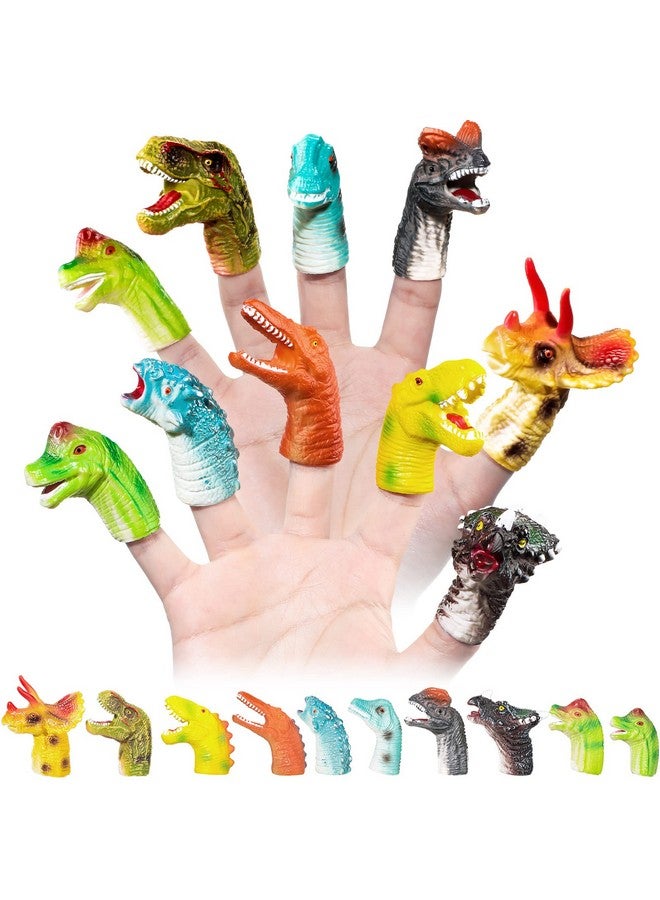 20 Pcs Dinosaur Finger Puppets Dinosaur Head Finger Toys Dinosaur Birthday Party Supplies Kids Party Favors Dinosaur Hand Puppets Realistic Dinosaur Toys For Teens Adults Birthday Party Favor Supplies