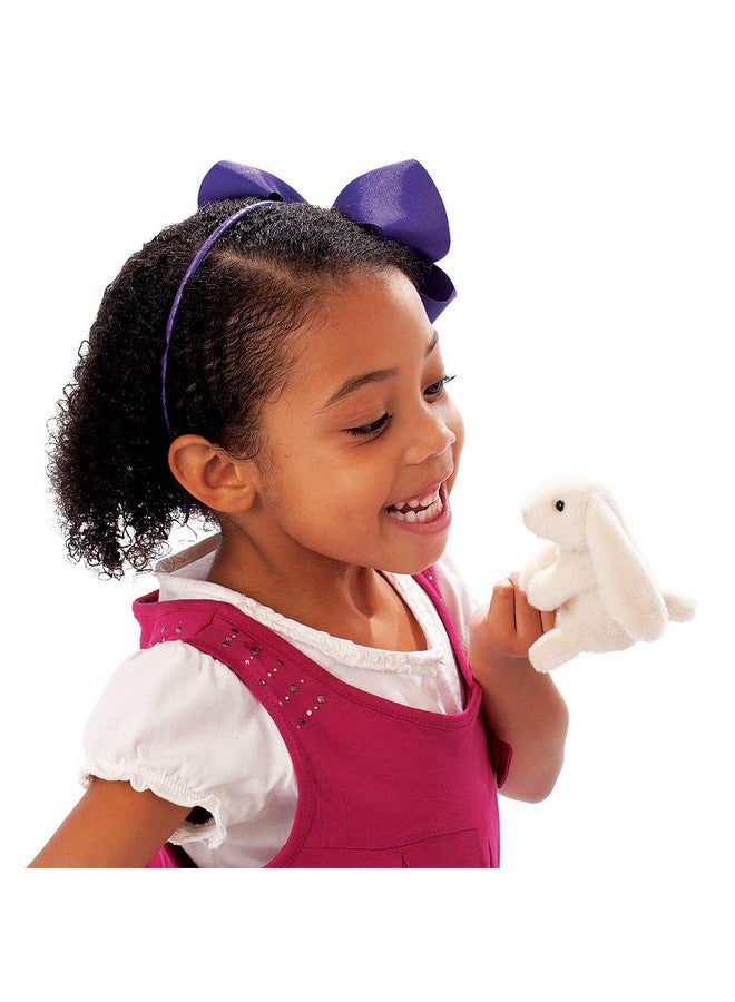 Mini Lop Earred Rabbit Finger Puppet White 1 Ea