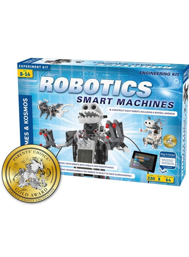 Robotics Smart Machines Robotics For Kids 8 And Up Stem Kit Builds 8 Robots Full Color Manual To Help With Assembly Requires Tablet Or Smartphone Parents' Choice Gold Award