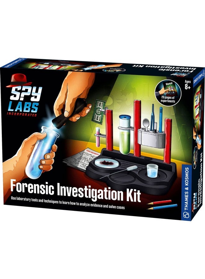 Spy Labs Inc Forensic Investigation Kit Includes Large Lab Setup To Collect & Analyze Evidence & Clues Explore The Science Of Detective Work For Young Investigators