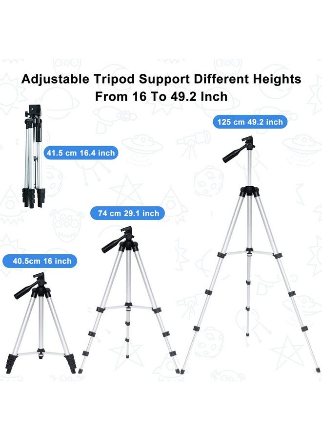 Telescope 70Mm Aperture Kids Telescope With 2 Eyepieces 360Mm Refractor Portable Telescope For Kids With Tripod & Finder Scope Stem Toys Astronomy Gifts For Children Blue