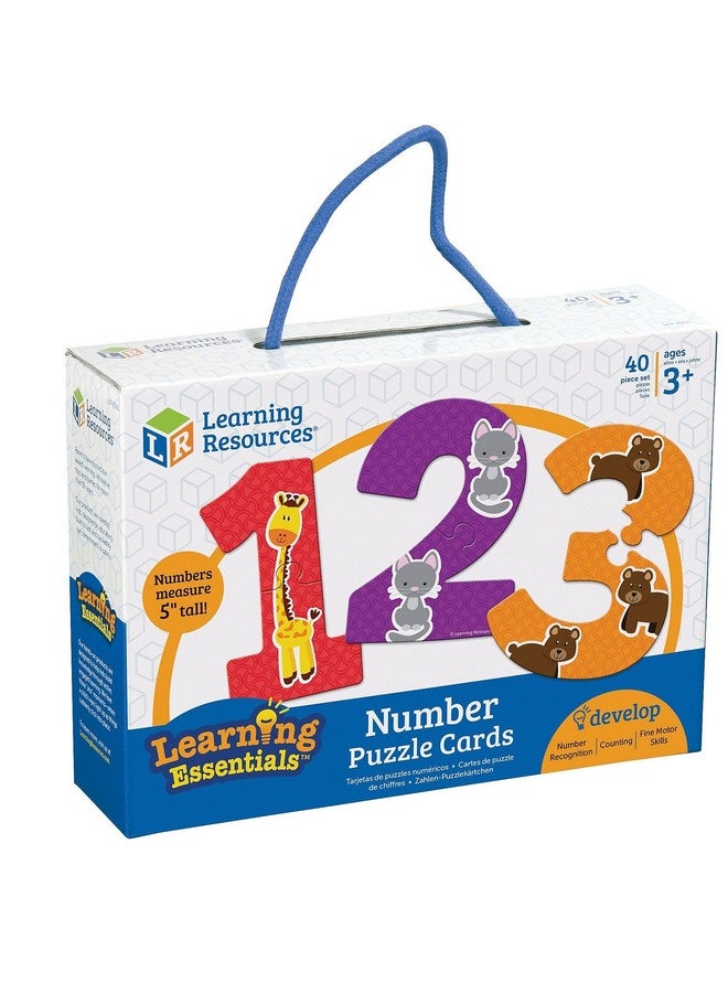 Number Puzzle Cards Early Number Recognition Toddler Puzzle 20 Selfcorrecting Puzzles 40 Pieces Ages 3+