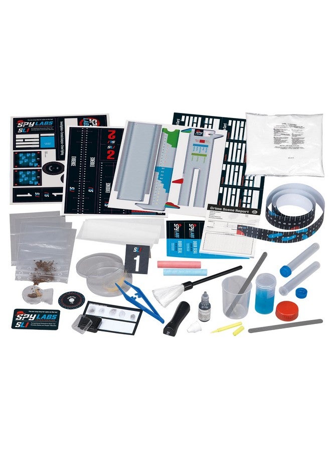 Spy Labs Master Detective Toolkit V2 Forensic Science Kit Gather & Document Evidence Play Fingerprints Footprints Tire Tracks 32Page Experiment Storybook