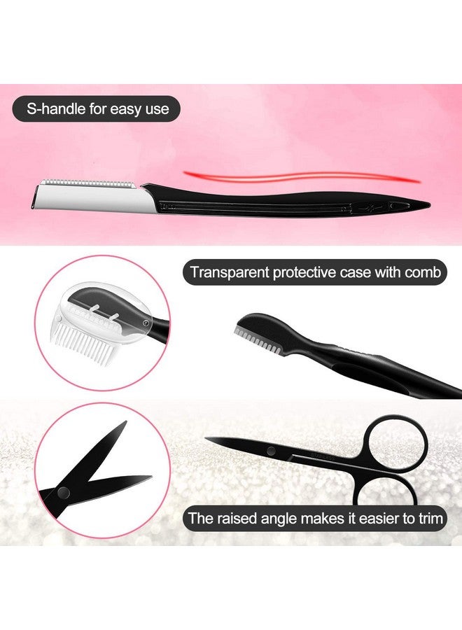 Eyebrow Kit Multipurpose Exfoliating Dermaplaning Tool Face Kits For Women Girl Eyebrow Grooming Set (9 In 1)