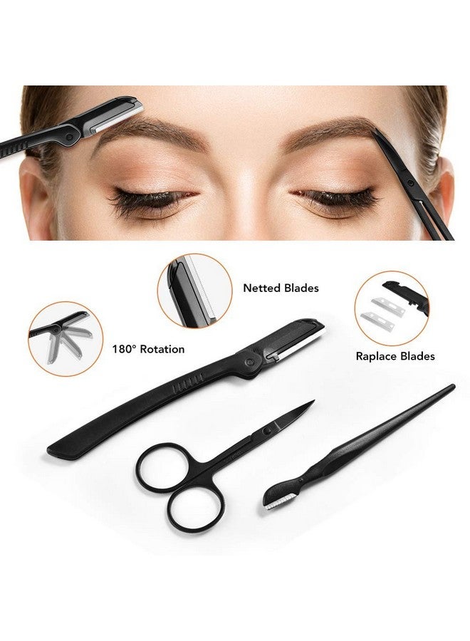 Eyebrow Kit Multipurpose Exfoliating Dermaplaning Tool Face Kits For Women Girl Eyebrow Grooming Set (9 In 1)