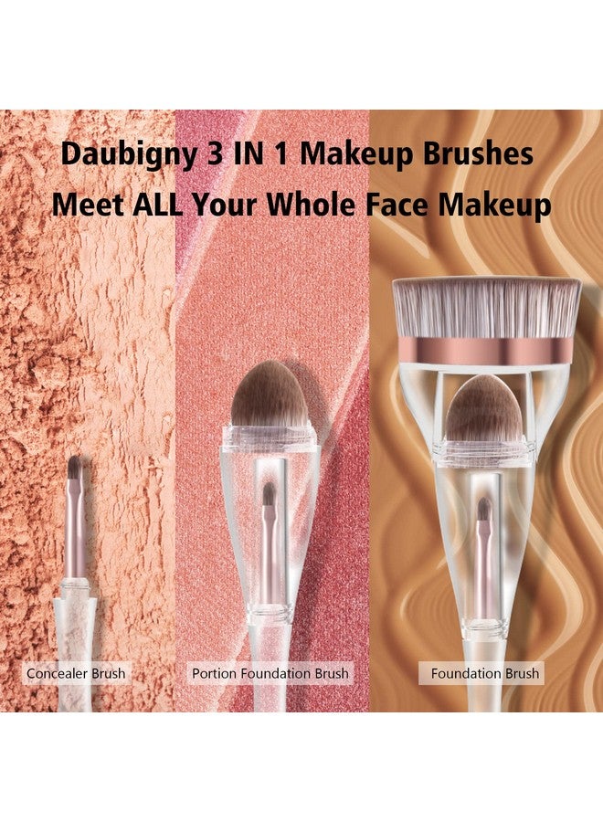 Foundation Brush Daubigny Perfect Makeup Brush For Face Blush Liquid Powder Foundation Brush For Blending Liquid Cream Or Flawless Powder Cosmetics With Great Gift Case