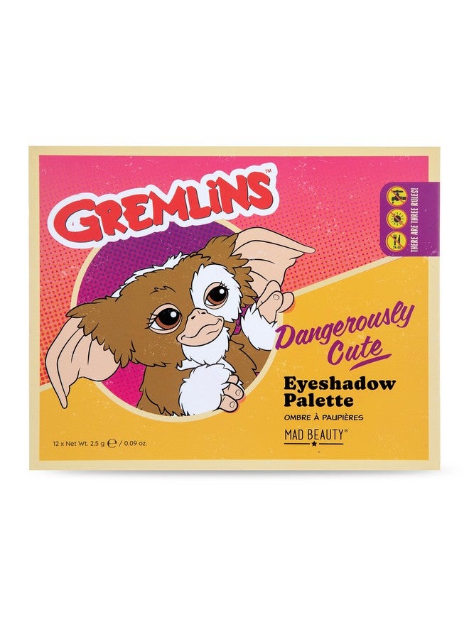 Warner Bros Gremlins Eyeshadow Palette Lid Mirror Travel Ready Metallic Shimmers Pressed Glitter