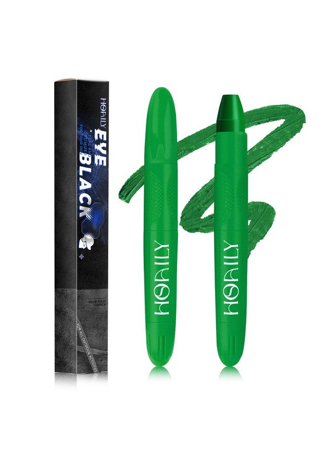 Eye Black Stick Green Eyeblack Sporting Face Paint For Softball Baseball Football Lacrosse Long Lasting Cream Face Body Paint Stick For Halloween Costume Cosplay Party Black Eye Makeupgreen