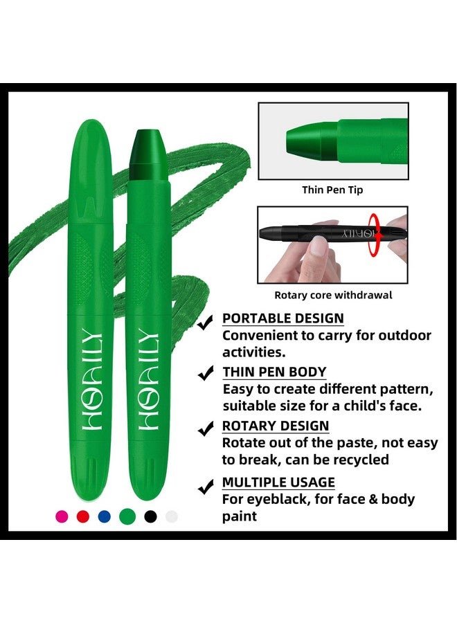 Eye Black Stick Green Eyeblack Sporting Face Paint For Softball Baseball Football Lacrosse Long Lasting Cream Face Body Paint Stick For Halloween Costume Cosplay Party Black Eye Makeupgreen