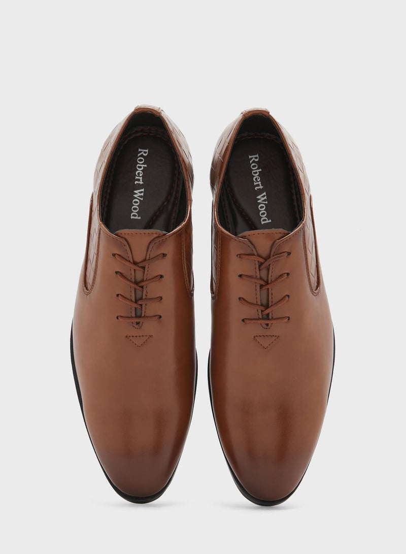 Classic Embossed Formal Lace Ups