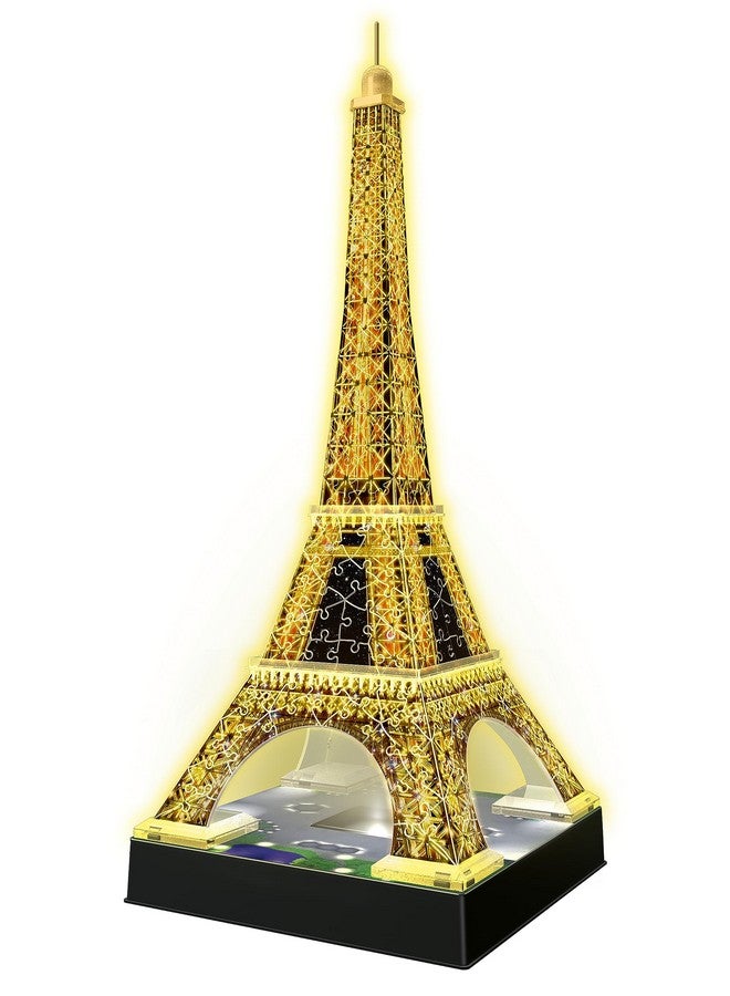 Eiffel Tower Night Edition 216 Piece 3D Jigsaw Puzzle For Kids And Adults Easy Click Technology Means Pieces Fit Together Perfectly