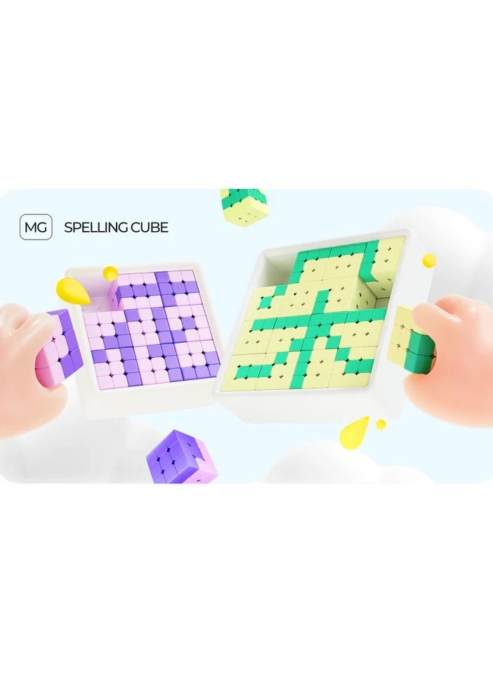 Gan Monster Go Spelling Cube 3x3 Pink and Purple