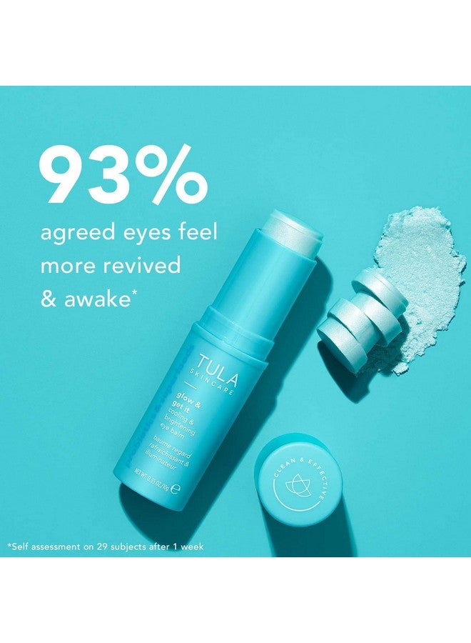 Skin Care Eye Balm Glow & Get It Dark Circle Treatment Instantly Hydrate And Brighten Undereye Area Portable And Perfect To Use On The Go 0.35 Oz.