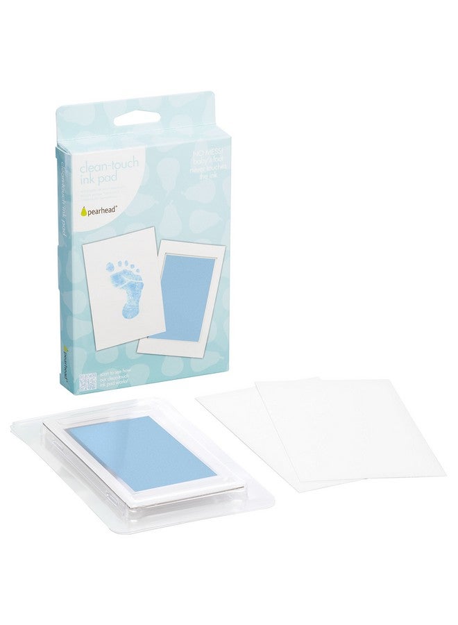 Newborn Baby Handprint Or Footprint “Clean Touch” Ink Pad 2 Uses Blue