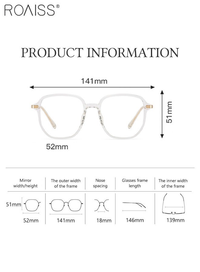 Blue Light Blocking Glasses Blue Light Filter Computer Reading Gaming TV Phones Square Eyeglasses Fashion Anti Eyestrain Headache Eyewear for Women Men