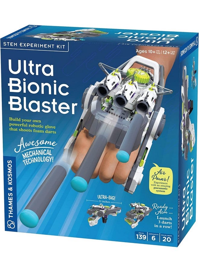 Ultra Bionic Blaster Stem Experiment Kit Construct A Robotic Foam Dart Blasting Glove Challenging Build Learn About Mechanical Technology & Engineering