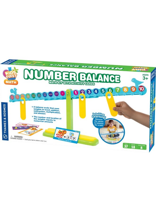 Kids First Math Number Balance With Activity Cards For Preschoolers Ages 3 To 5 Intuitive Visual Method For Learning Basic Math Addition Subtraction Multiplication Division
