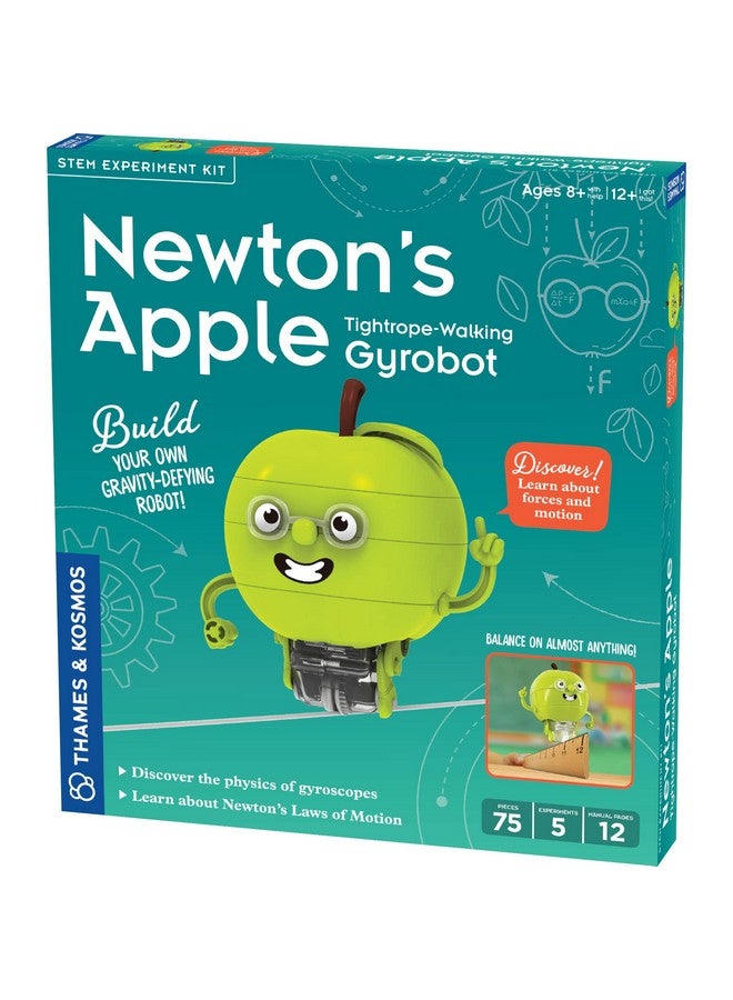 Newton’S Apple Tightropewalking Gyrobot Build A Gravitydefying Robot Explore Forces & Motion Physics Of Gyroscopes Ages 8+ Whelp; 12+ For Independent Play