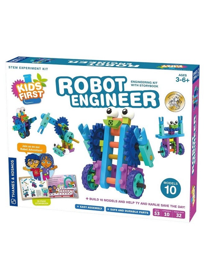 Kids First Robot Engineer Stem Experiment Kit For Young Learners Build 10 Nonmotorized Robots Play & Learn With Storybook Manual Parents’ Choice Gold Award Winner