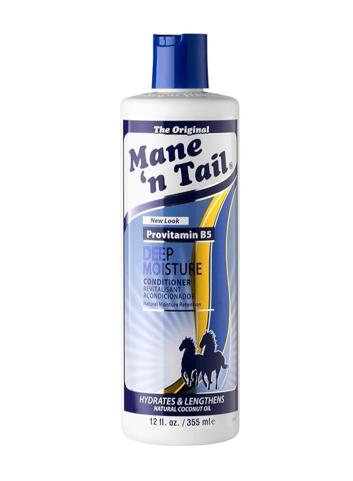 Rejuvenate Your Hair with Mane 'n Tail New Look Provitamin B5 Deep Moisture Conditioner: Infused with Nature's Moisture-Rich Coconut Oil for Hydration and Length!