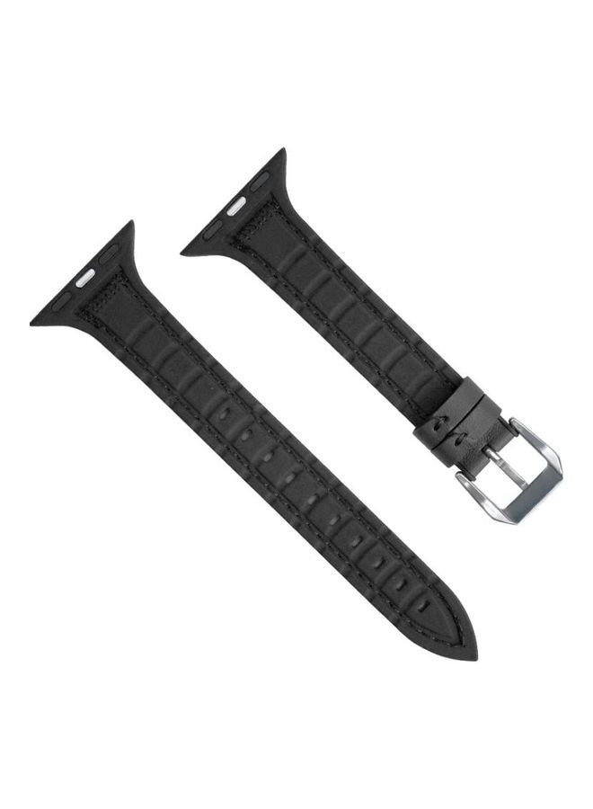 Replacement Watchband For Apple Black