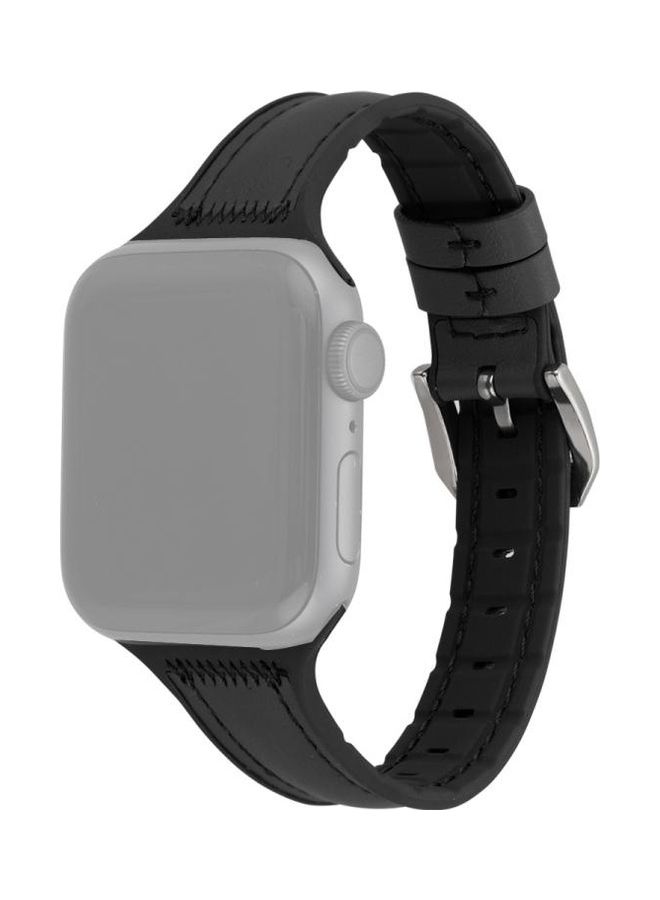 Replacement Watchband For Apple Black