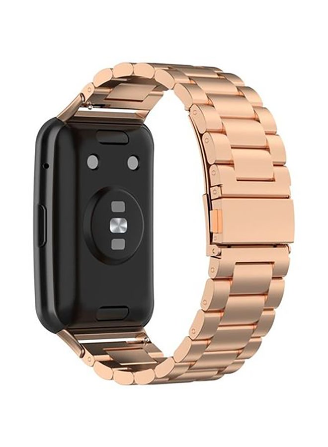 Metal Replacement Band For Huawei Watch Fit Rose Gold