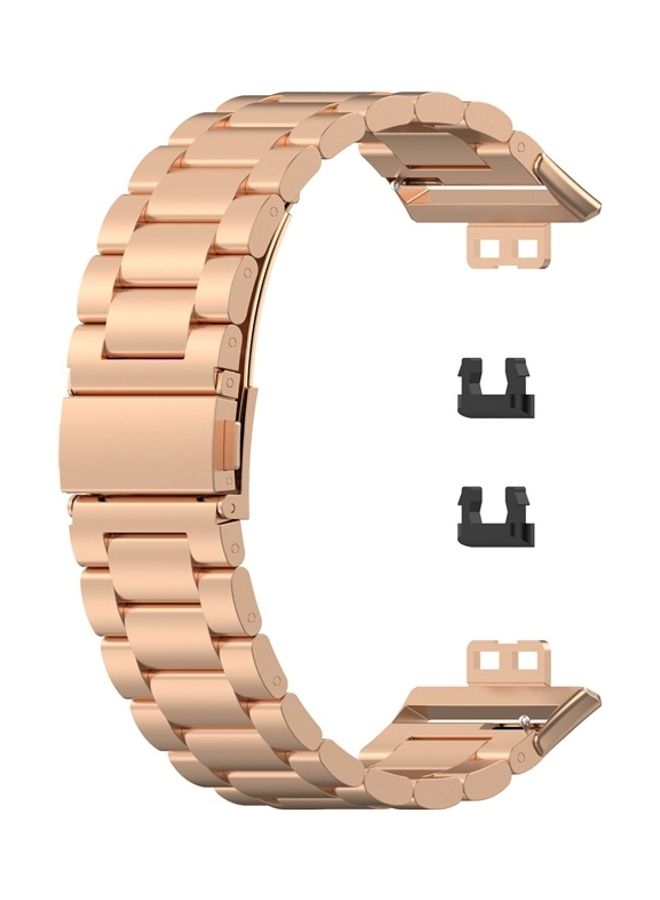 Metal Replacement Band For Huawei Watch Fit Rose Gold