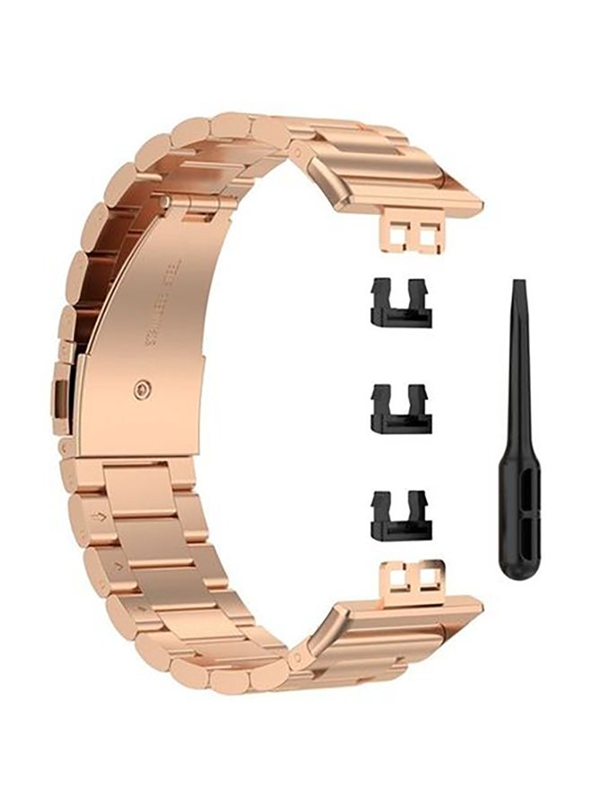 Metal Replacement Band For Huawei Watch Fit Rose Gold