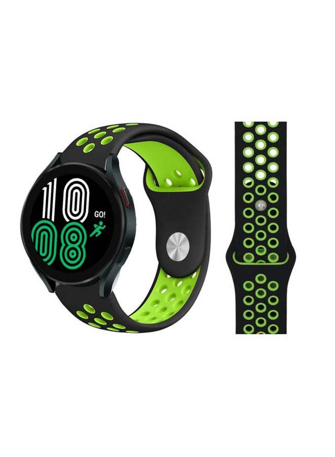 Replacement Band For Samsung Galaxy Watch 4 Black/Green