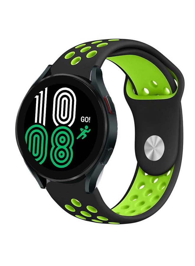 Replacement Band For Samsung Galaxy Watch 4 Black/Green