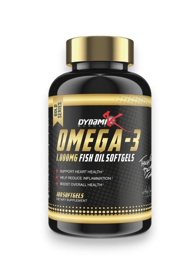 Omega-3 Fish Oil, 1000mg, 100 Softgels
