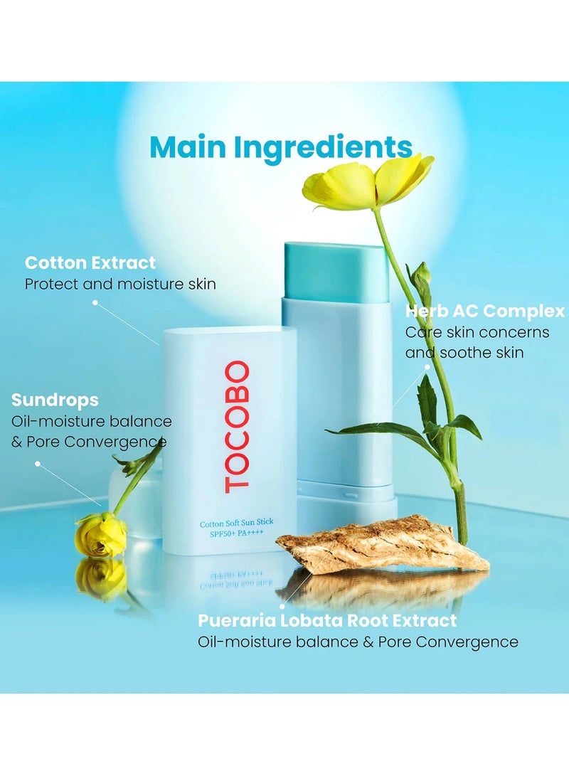Tocobo Cotton Soft Sun Stick SPF50 PA++++ - 19g / 0.67oz