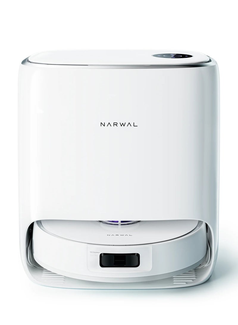 Narwal Freo Robotic Vacuum Cleaner Versatile Self Mop Clean with Dirt Sense and Auto Washing,White