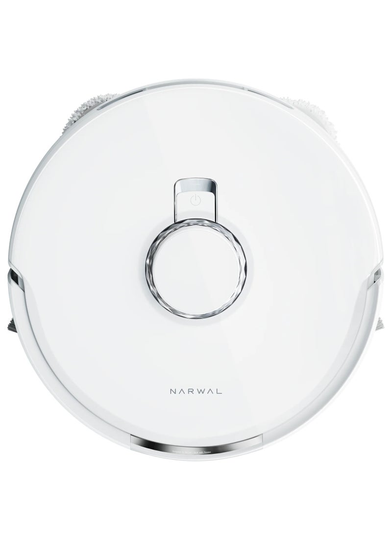 Narwal Freo Robotic Vacuum Cleaner Versatile Self Mop Clean with Dirt Sense and Auto Washing,White