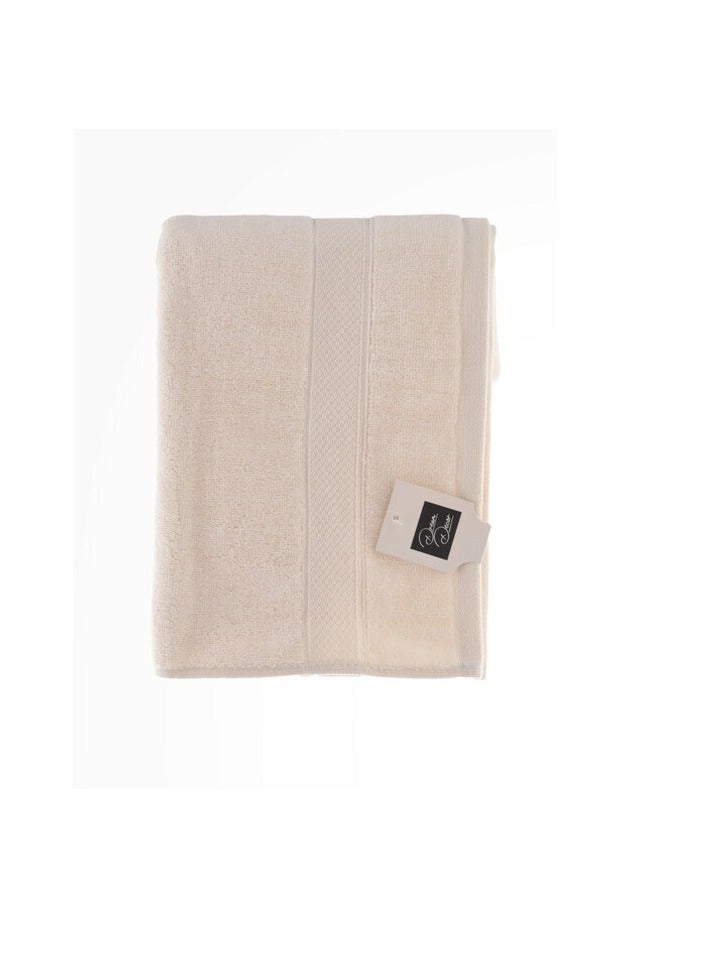 White 100% Cotton Hand Towel Set of 2 50x90 cm