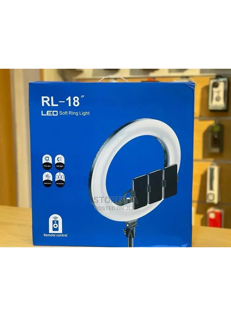 Professional RL-18 Makeup Selfie Studio Video Ring Lamp For Live Show Streaming LED Ring Light