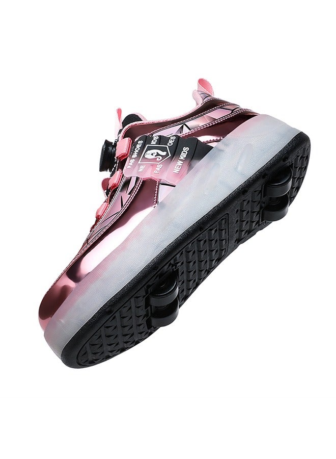 Rechargeable Roller Skates Sport Sneaker Skate Shoes Skating Shoes with  Wheels and Lightning Sole