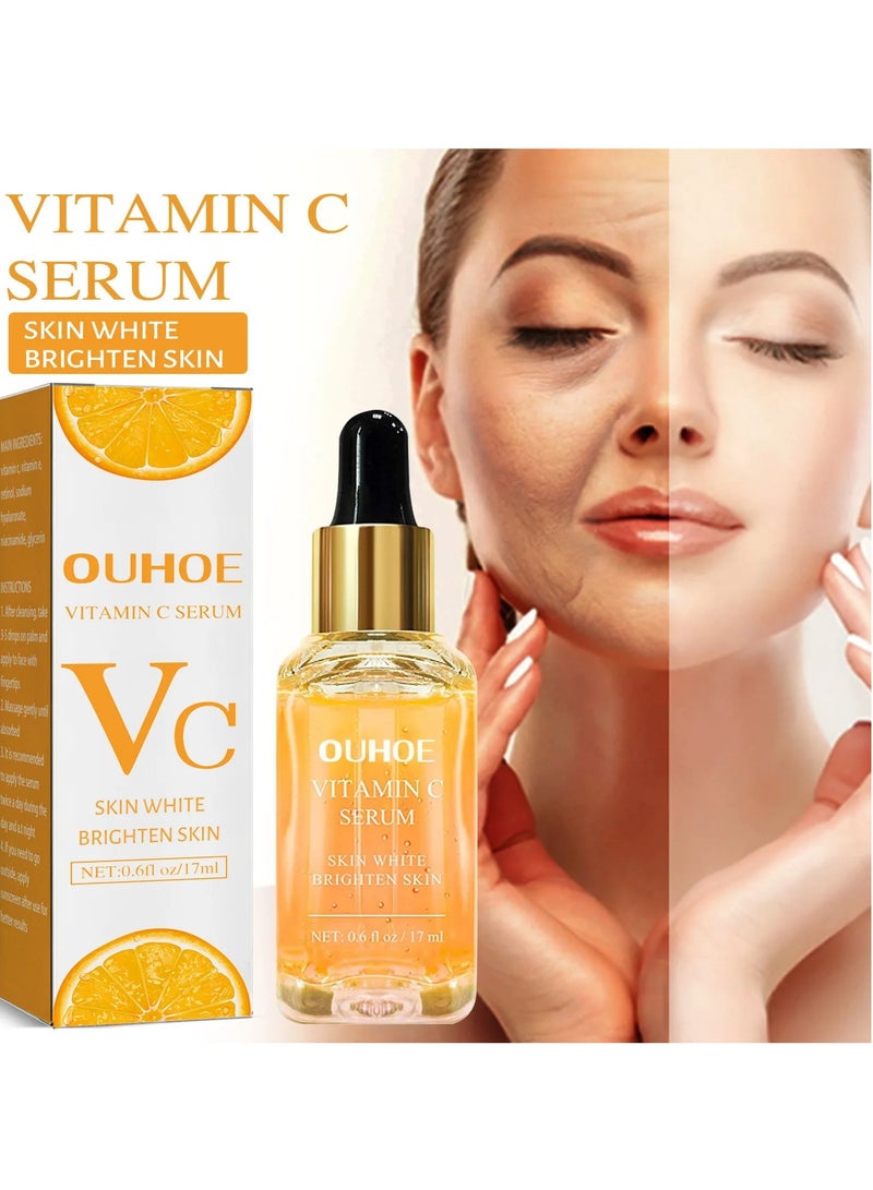 Vitamin C Oil, Melanin Retinol Whitening Face Serum, Fast Absorption Facial Oil For Glowing Radiant Skin, Brightening Anti-wrinkle Essence For All Skin Types, Men And Women