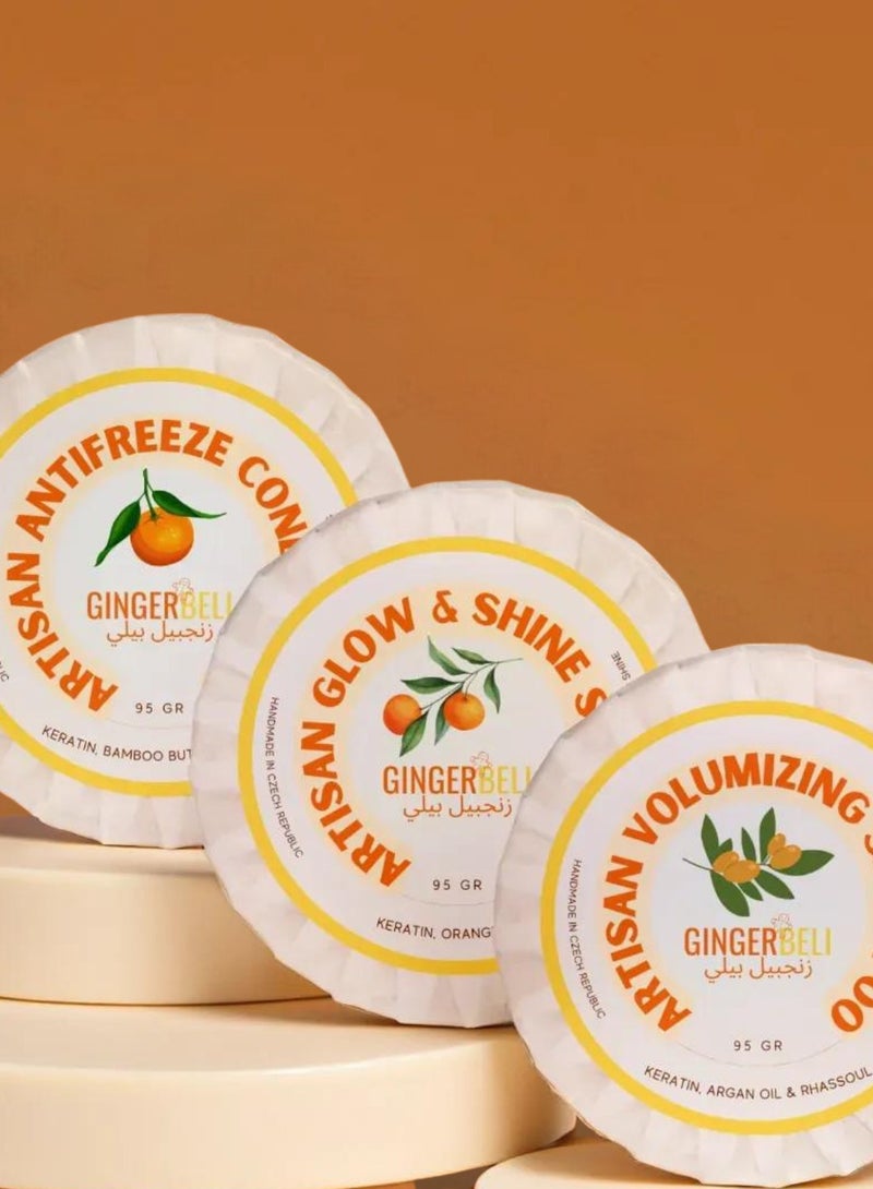 Gingerbeli Sustainable Haircare| Pack of 3 | Handmade Goodness