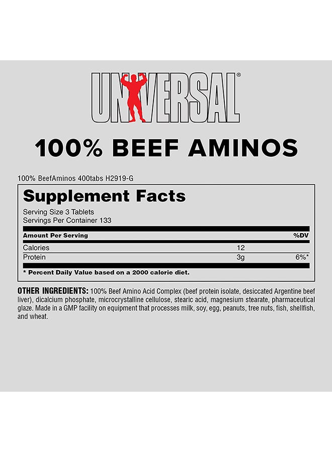 100% Beef Amino 200 Tablets