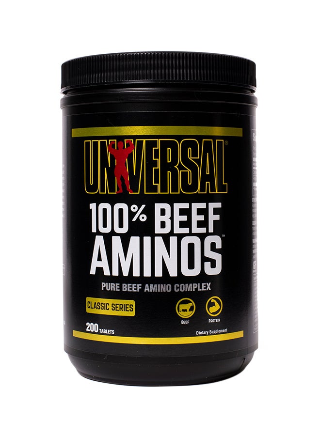 Beef Aminos Dietary Supplement - 200 Tablets