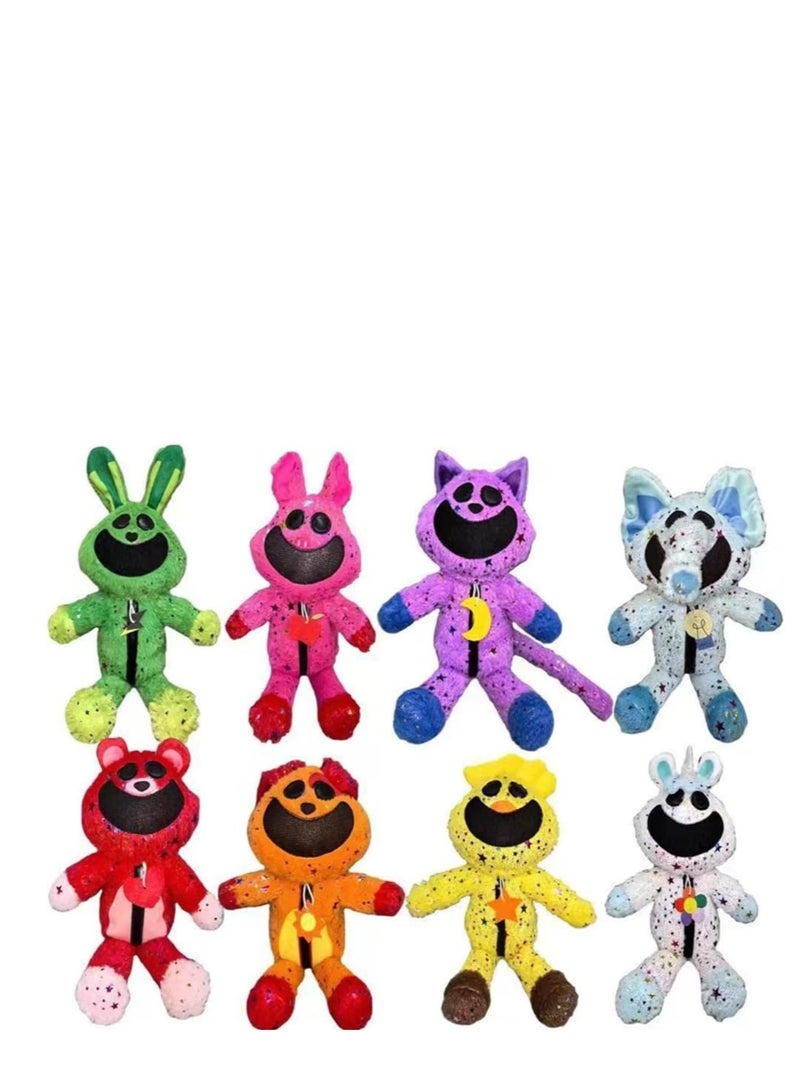 New Smiling Critters Chapter 3 CatNap Plush Cartoon Monster Game Smiling Critters Series Figure Plush Doll Fun For Fans and Children 35cm(8pcs)