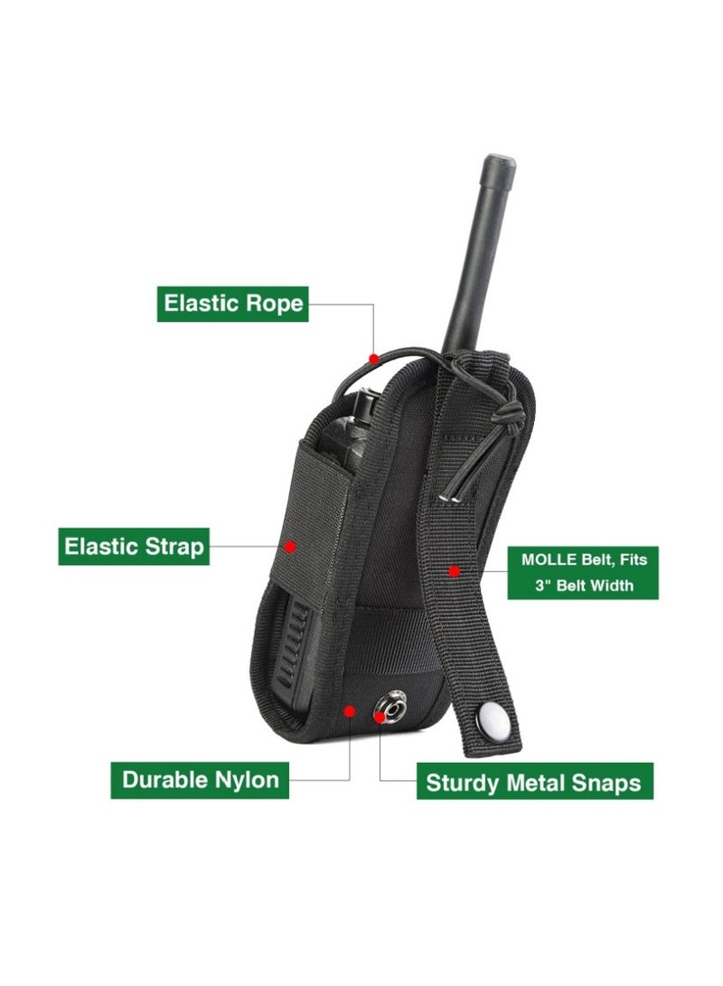 Kyrio Molle Radio Holder Walkie Talkie Pouch Case, suitable for Tactical Hunting Intercom Bag Interphone Pouch.