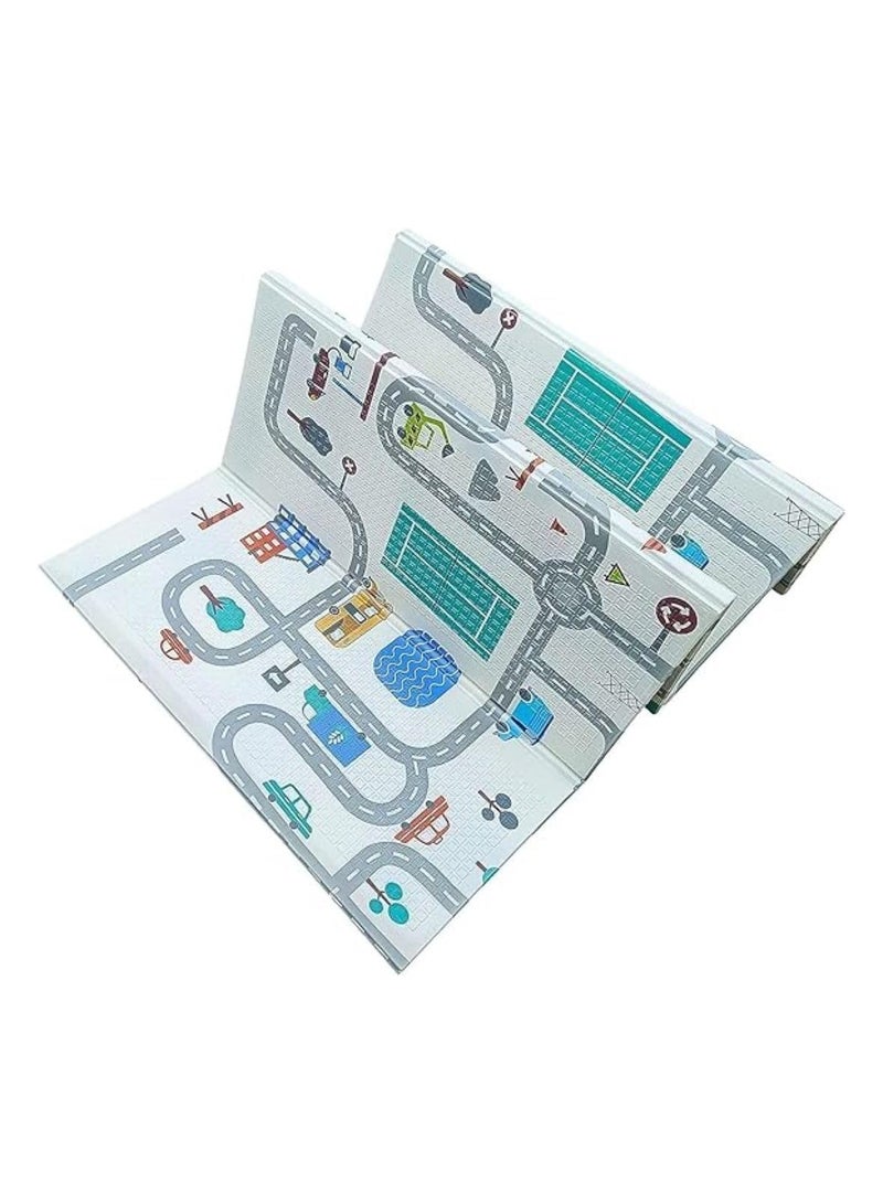 PICCASIO Foldable Baby Play Mat Activity Playmat for Babies Infants and Toddlers Small & Waterproof Luxurious Foam Mat for Floor Indoor Outdoor
