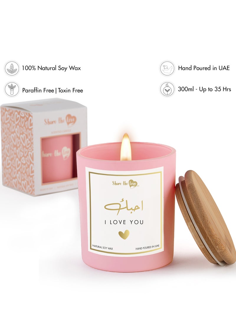 I love you - Scented Soywax Candle